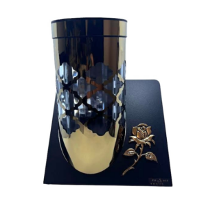 Znicz Fotowoltaiczny Złoty LED