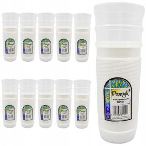 WKŁADY DO ZNICZY parafinowe IGNIS 75H Promyk 5 12szt.