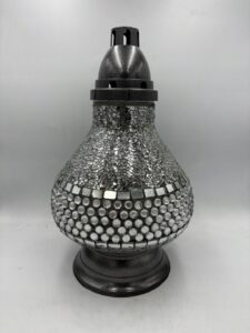 Znicz WITRAZ KARAFKA karafa KORAL SREBRNA PREMIUM piekna SILVER ILUMINI