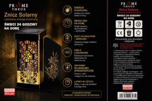 Znicz Solarny PROMETHEUS A1 GD – Złoty